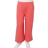  Dječje hlače sa širokim nogavicama koraljne boje 116 | shoptok.hr