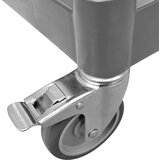 Kolica s 3 razine siva 77 x 34 x 72 cm aluminijska | shoptok.hr