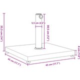  Baza suncobrana za stupove Ø 32/38/48 mm 18 kg četvrtasta | shoptok.hr