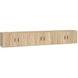  Zidni TV ormarići 3 kom boja hrasta sonome 80x34,5x40 cm | Eponuda.com