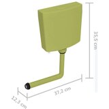  Toaletni vodokotlić s donjim otvorom za vodu 3/6 L maslinasti | shoptok.hr