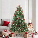  Umjetno božićno drvce s nogom Zelena 180 cm PVC i metal | shoptok.hr