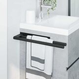  Držač za ručnike Crna 40 x 9 x 4 cm Nehrđajući čelik | shoptok.hr