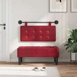  Držeće uzglavlje Zidne Lažna koža - boja crnog vina 80 cm bez LED | shoptok.hr