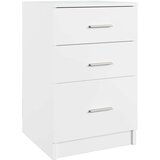 vidaXL Nočna omarica bela 40x40x63 cm konstruiran les | Shoptok.si