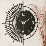 Wallity stri new - black black decorative wall clock Cene