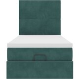 vidaXL okvir kreveta s madracima tamnozeleni 90x190cm baršunasti | shoptok.hr