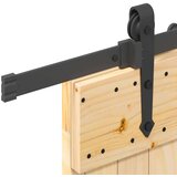 vidaXL Drsna vrata s kompletom vodil 70x210 cm trdna borovina | Shoptok.si