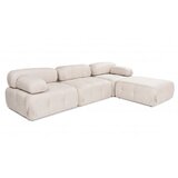 Atelier Del Sofa ugaona garnitura doblo 3 seater with pouffe (L1 O1 1R pouffe) light brown | ePonuda.com