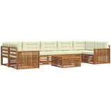  Set vanjskih sofa 8 kom. Prirodna i krem | shoptok.hr
