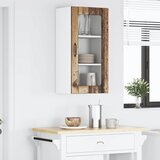  Zidni stakleni ormarić Staro drvo 40 x 31 x 80 cm | shoptok.hr