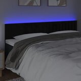  LED uzglavlje crno 180x5x78/88 cm baršunasto | shoptok.hr