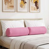  Valjkasti jastučići 2 pcs Ružičasta Ø 25 x 70 cm tkanina | shoptok.hr