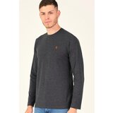 Dewberry T8588 BIKE COLLAR MEN'S SWEATSHIRT-ANTHRACITIS cene