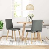  Blagovaonske stolice od tkanine 2 kom tamnosive | shoptok.hr