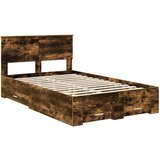 Konstrukcija postelje z vzglavjem Dimljeni oreh 120 x 200 cm, (5000103681) | Shoptok.si