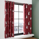 Catherine Lansfield Rdeče zavese v kompletu 2 ks 168x183 cm Munro Stag Check – | Shoptok.si