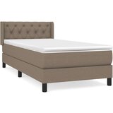  Box spring postelja z vzmetnico taupe 80x200 cm blago, (20896891) | Shoptok.si