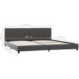  Posteljni okvir sivo umetno usnje 180x200 cm | Shoptok.si