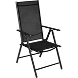 vidaXL 5-dijelni vrtni blagovaonski set od aluminija i tekstilena crni | shoptok.hr