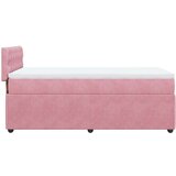 Box spring krevet s madracem ružičasti 80 x 200 cm baršunasti | shoptok.hr