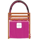  Krevet na kat sa zavjesama ružičasti 75 x 190 cm od borovine | shoptok.hr