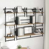  Set zidnih polica Zidne 6 pcs Umjetnički hrast 100 x 25 x 30 cm | shoptok.hr