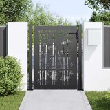  Vrtna vrata Crna 110 x 155 cm Čelik s prahom premazan | shoptok.hr