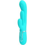 Pretty Love SHANIA TRIPLE RABBIT VEČFUNKCIONALNI VIBRATOR 3 V 1 MODER, (22071346) | Shoptok.si