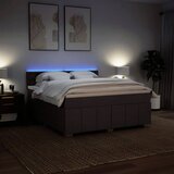 Krevet s oprugama i madracem tamnosmeđi 180x200 cm tkanina | shoptok.hr