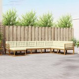  Set vanjskih sofa 8 kom. Prirodna i krem Smeđa 404 x 245,5 x 73 cm | shoptok.hr