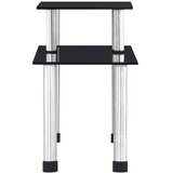  Kuhinjske police crne 45 x 16 x 26 cm od kaljenog stakla | shoptok.hr
