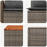  Set sofe 6 kom. Siva i tamno siva Poli Rattan i čelik | shoptok.hr