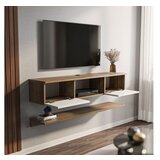 Hanah home tv polica elia walnut white | ePonuda.com