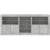  Komoda s LED svjetlima siva boja betona 162 x 37 x 67 cm Slike