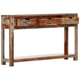 vidaXL Konzolni stol s 3 ladice 120 x 30 x 75 cm masivno drvo šišama | shoptok.hr