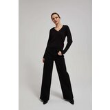 Marisse Black Sweater Decorated With Metallic Thread Cene