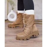 Resti Light brown women's lace-up boots Cavenma | Shoptok.si