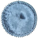  The Living Store Okrogel tabure iz žameta 40x20 cm moder - Tabure, (21495121) | Shoptok.si