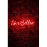 WALLXPERT dekorativna plastična led rasveta live better red | ePonuda.com