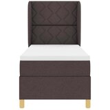  Krevet s opruga kutije Tamno smeđa 200 x 80 cm tkanina | shoptok.hr