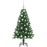 vidaXL Umestno božično drevo Zelena 120 cm PVC, jeklo in plastika | Shoptok.si