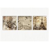 Tablo Center set od 3 slike Vintage Paris Cijene