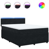  Krevet s oprugama i madracem crni 140x200 cm baršunasti | shoptok.hr