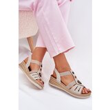 Inblu Women's Wedge Sandals With Decorations Light Beige | shoptok.hr