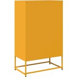 vidaXL Visoka omara gorčično rumena 68x39x111,5 cm jeklo | Shoptok.si