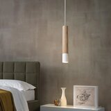 OUGLRES 35 cm viseča svetilka iz aluminija in lesa | Shoptok.si