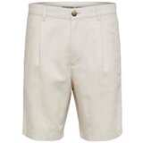 Selected Kratke hlače & Bermuda Comfort-Jones Linen - Oatmeal Bež | Shoptok.si