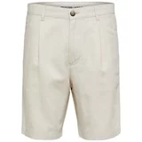 Selected Kratke hlače & Bermuda Comfort-Jones Linen - Oatmeal Bež