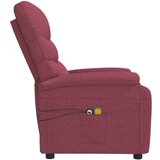  Električni masažni naslonjač od tkanine crvena boja vina | shoptok.hr